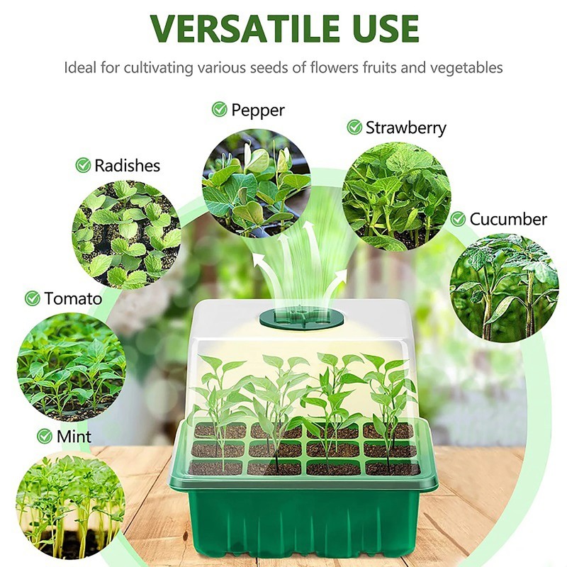 5Pack Seed Starter Trays with Grow Light Seed Starter Kit Seed Growing Starting gallery