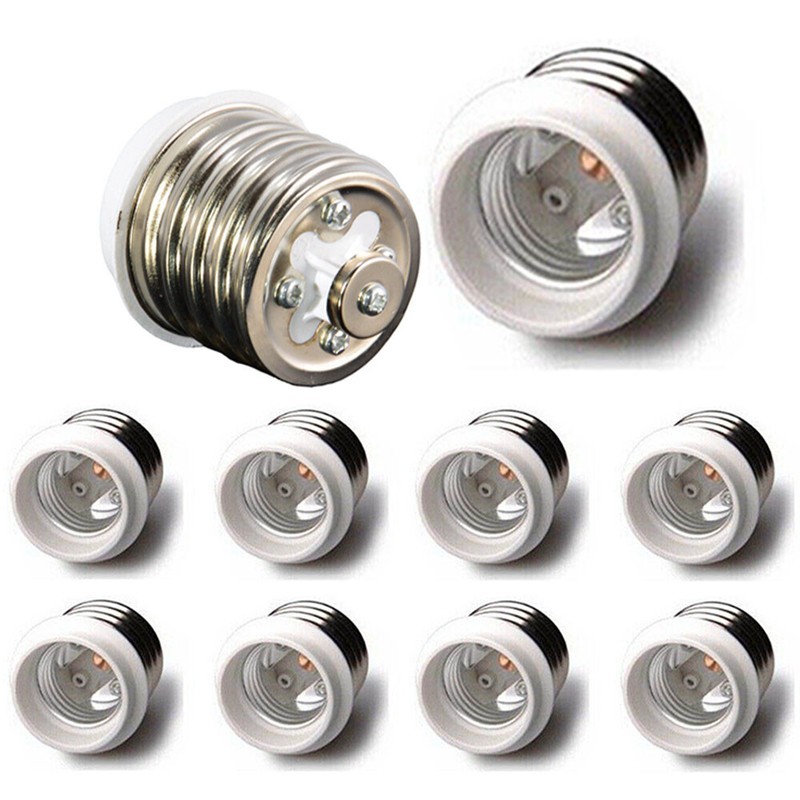 10Pcs Light Bulb Socket Adapter for Mogul Base E39 to Medium E26 Screw Reducer gallery