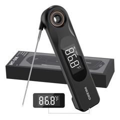 INKBIRD Dual-display Instant Read BBQ Thermometer 1.8mm Ultra Thin Probe Candy