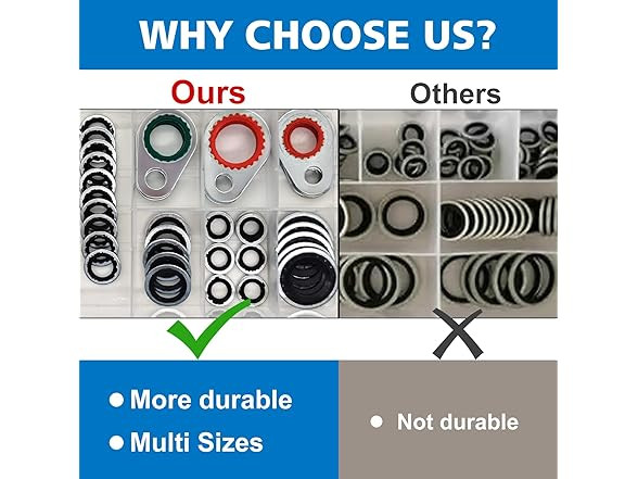 62PC A/C System Compressor Gasket Seals Conditioning Compressor Port Seal Washer gallery