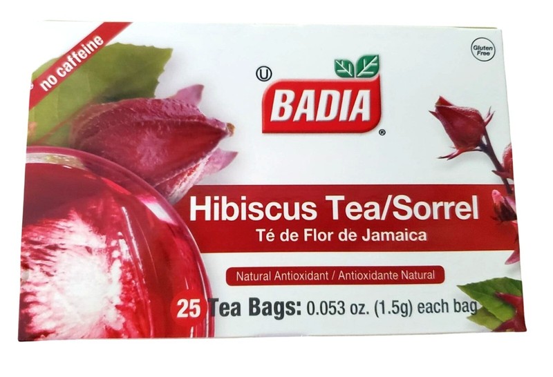 Badia Hibiscus Tea/Sorrel Te de Flor de Jamaica Natural Antioxidant 25 Tea Bags gallery