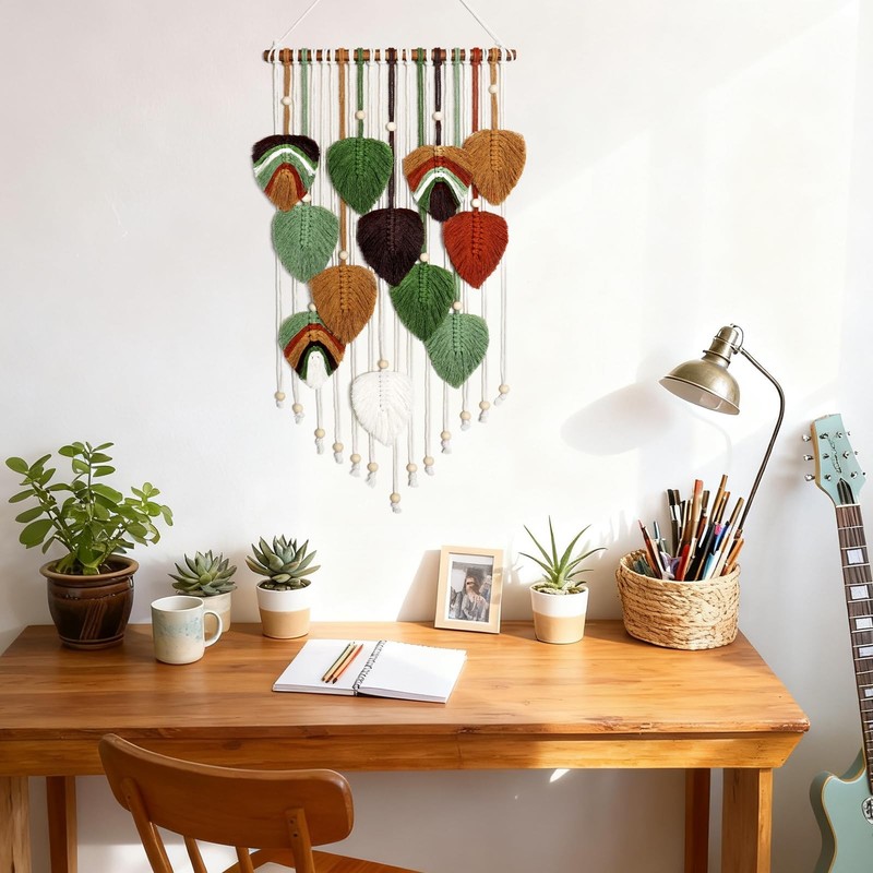 Macrame Wall Hanging Boho Woven Tapestry,Chic Home Decor Modern Bohemian Hand... gallery