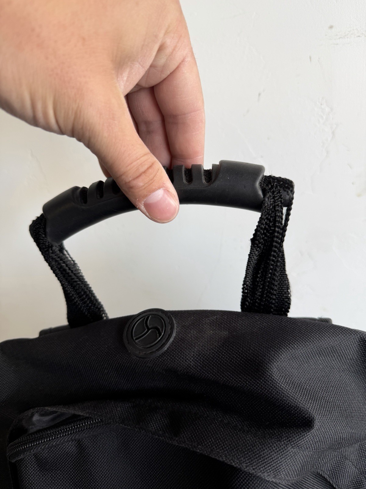 Fossil Black Backpack Outdoor Unit Canvas Carry Handle  3