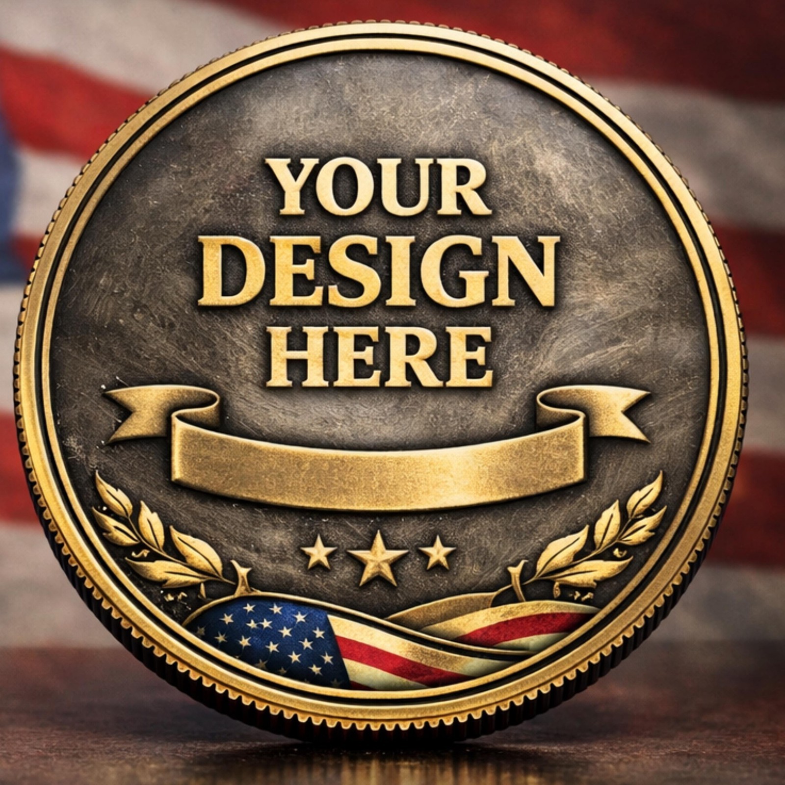 Custom Metal Coin, Personalized Commemorative Keepsake,Gold Silver Bronze Finish gallery