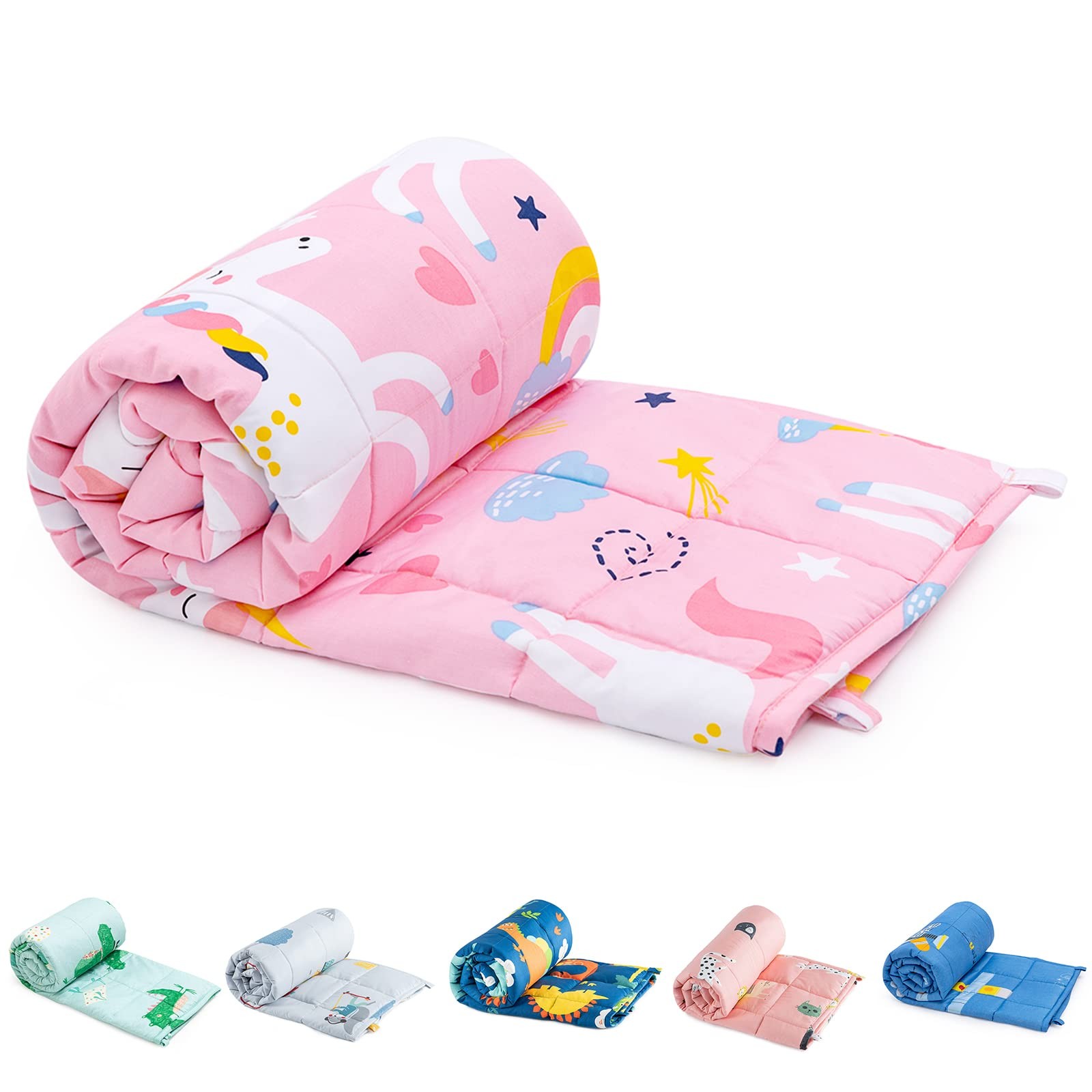 Weighted Blanket | 100% Cotton & Premium Glass Beads | 36"x 48" 5lbs | Washab... gallery