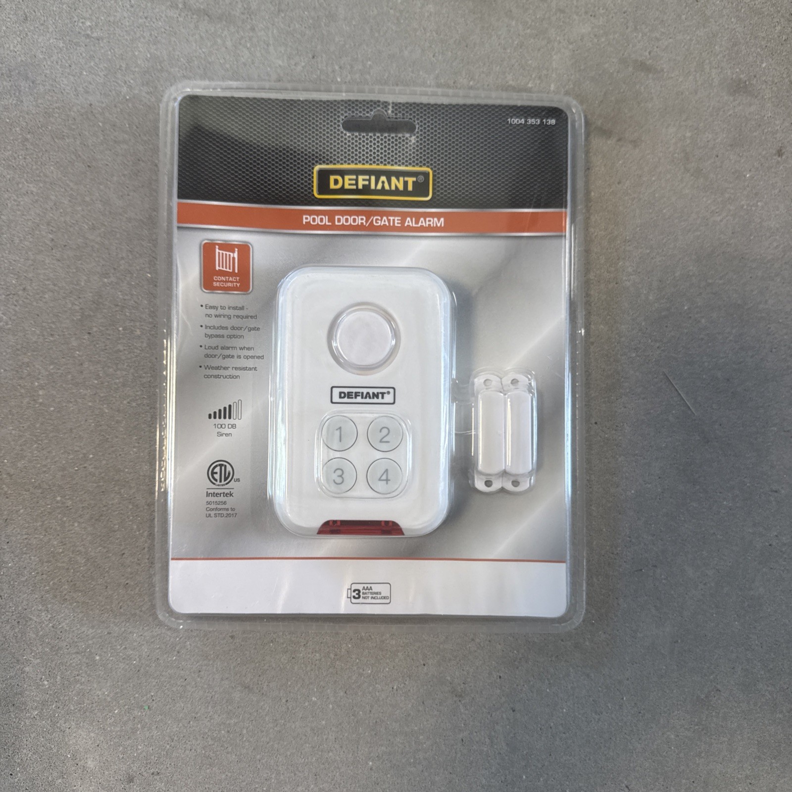 Defiant Weather Resistant POOL DOOR/GATE ALARM 100 DB gallery