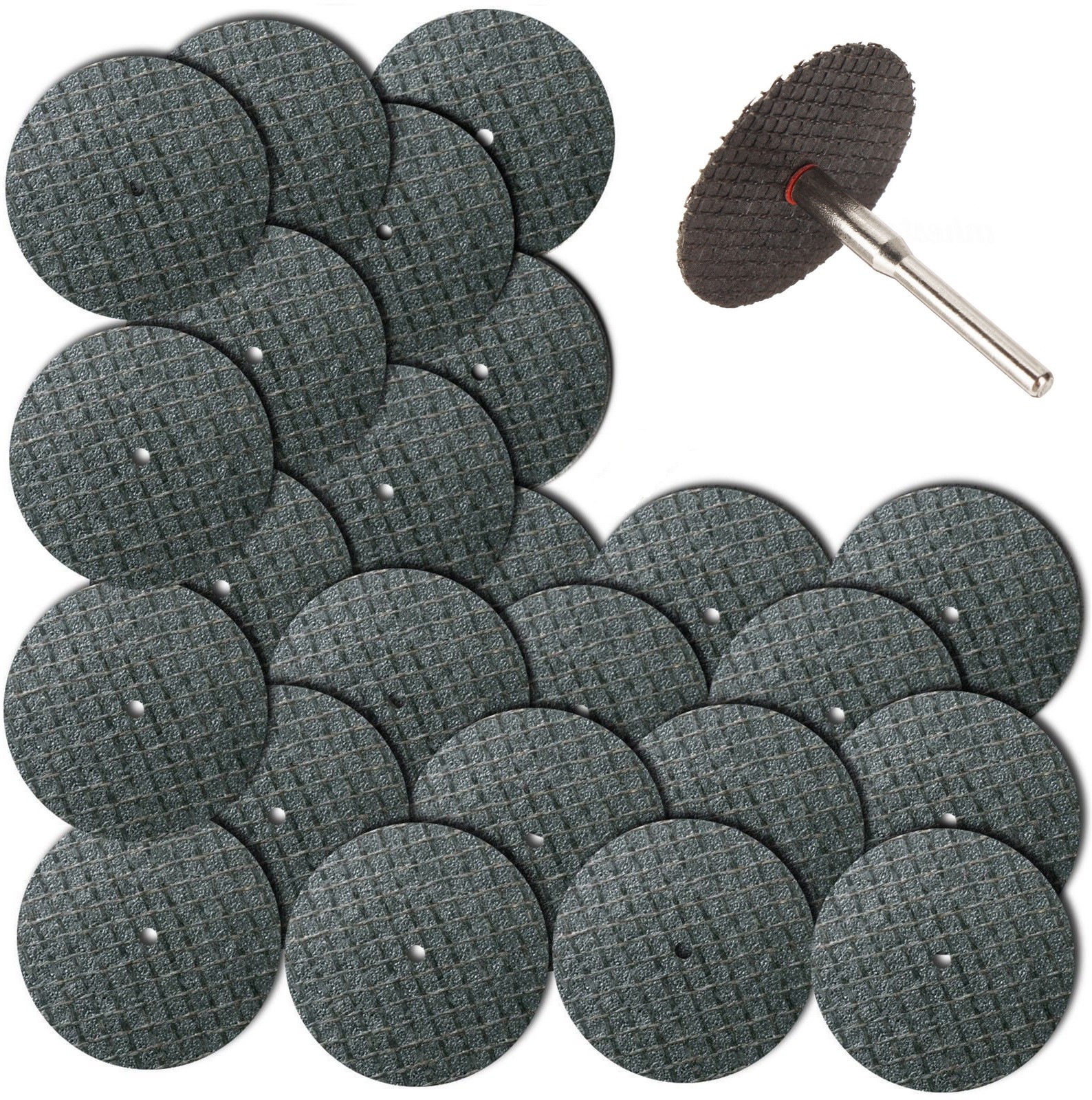 100pc Fiberglass Reinforced Cut Off Wheel Disc w/ 2 Mandrel 1/8" Fit Rotary Tool gallery
