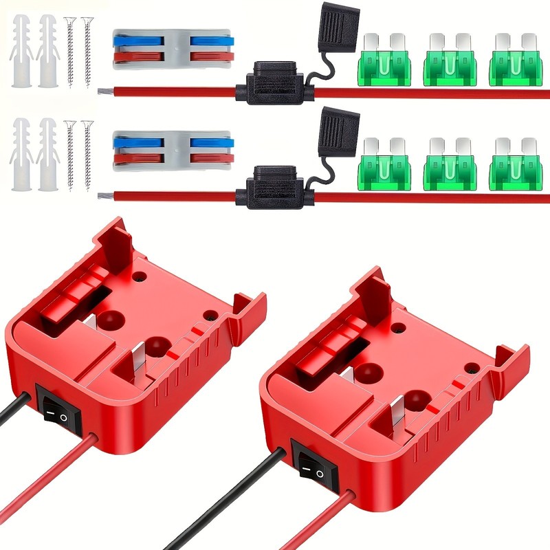 3-Pack Power Wheels Battery Adapter for Milwaukee 18V Battery Dock Power DIY RC gallery