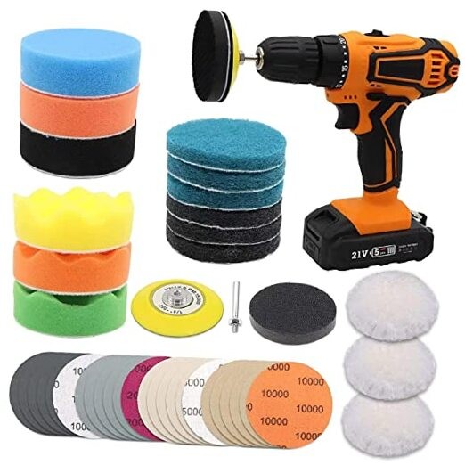 Car Headlight Restoration Kit, 3 Inch Car Polishing Sanding Discs with 41 PCS gallery
