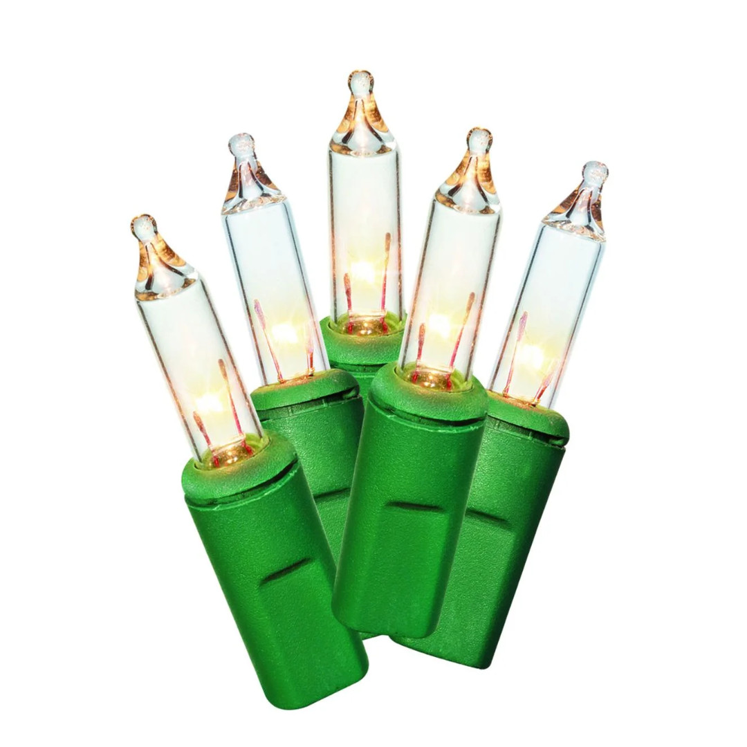 Holiday Time 100 Mini Clear Lights Incandescent Indoor/Outdoor 19.5ft Free S&H gallery