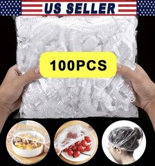 100Pcs Transparent Plastic Wrap for Fruits, Bowls, Cups – Ideal for Kitchen Use