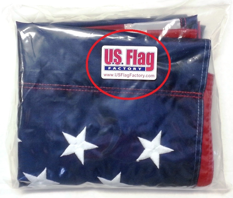 US Flag Factory 3'x5' US American Flag (Pole Sleeve) Outdoor Nylon Flag (935PH) gallery