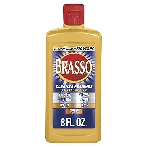 NEW Brasso-2660089334 Multi-Purpose Metal Polish, 8 oz(FAST SHIPPING) gallery