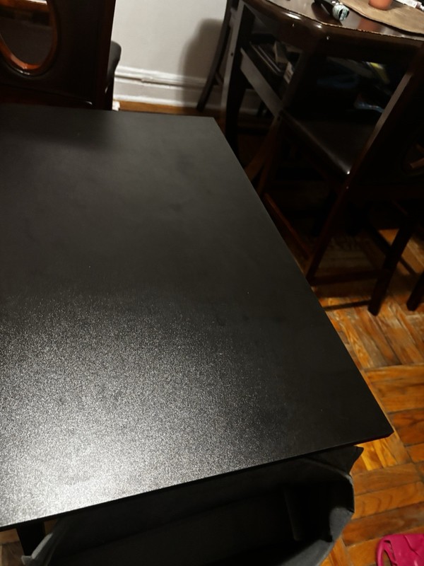 Black Rectangular Desk Table, 40 in L x 19 in W x 29 in H gallery
