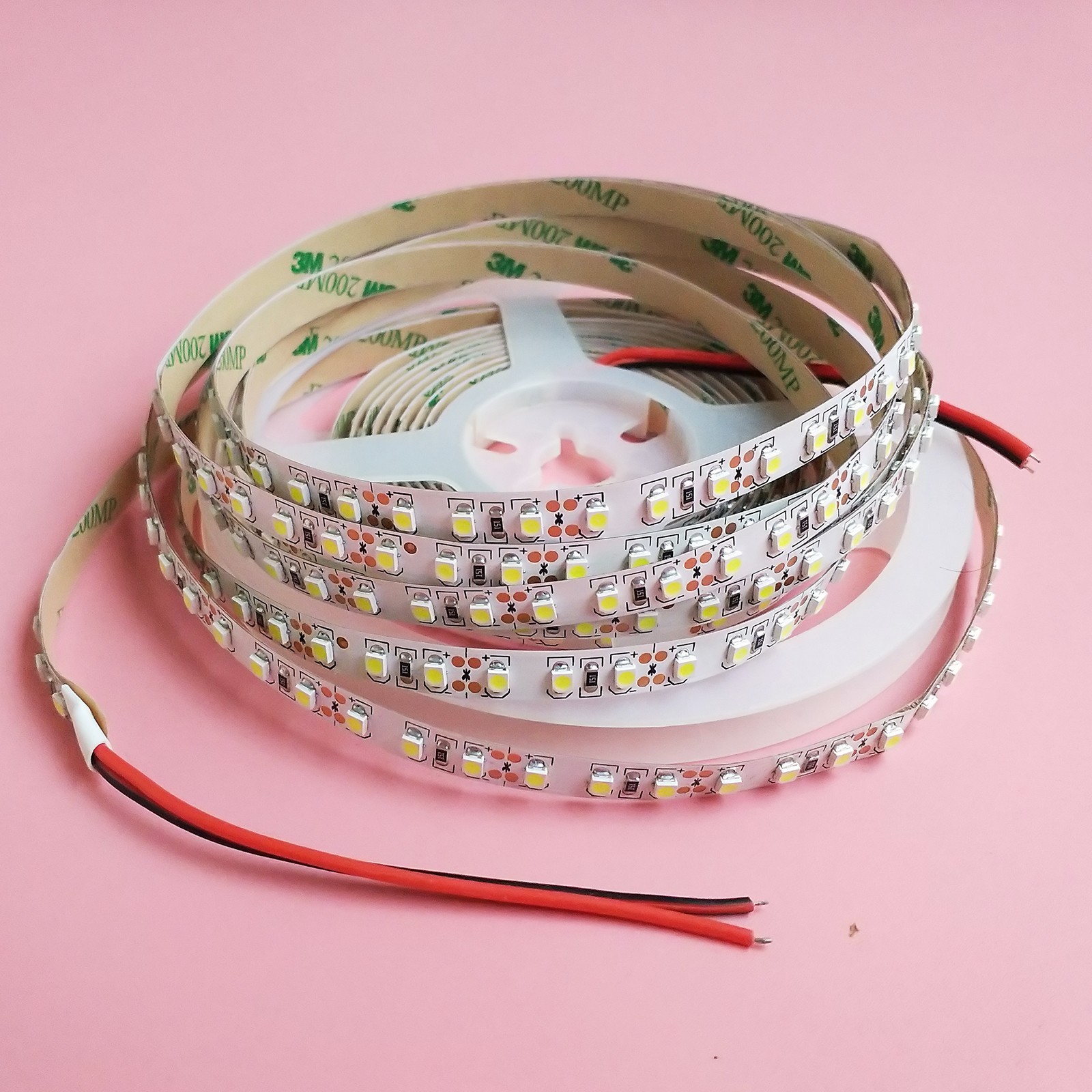 12V 24V 5M LED Flexible Strip Light Tape 2835 3528 5050 5054 5630 7020 COB IP20 gallery