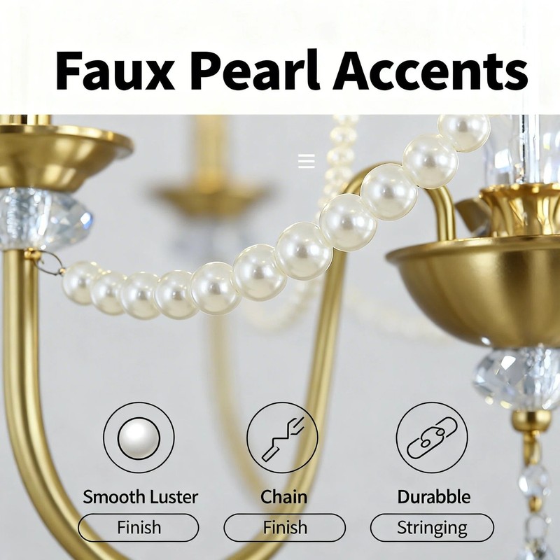 Simple American Style 3-Light Solid Brass Chandelier gallery