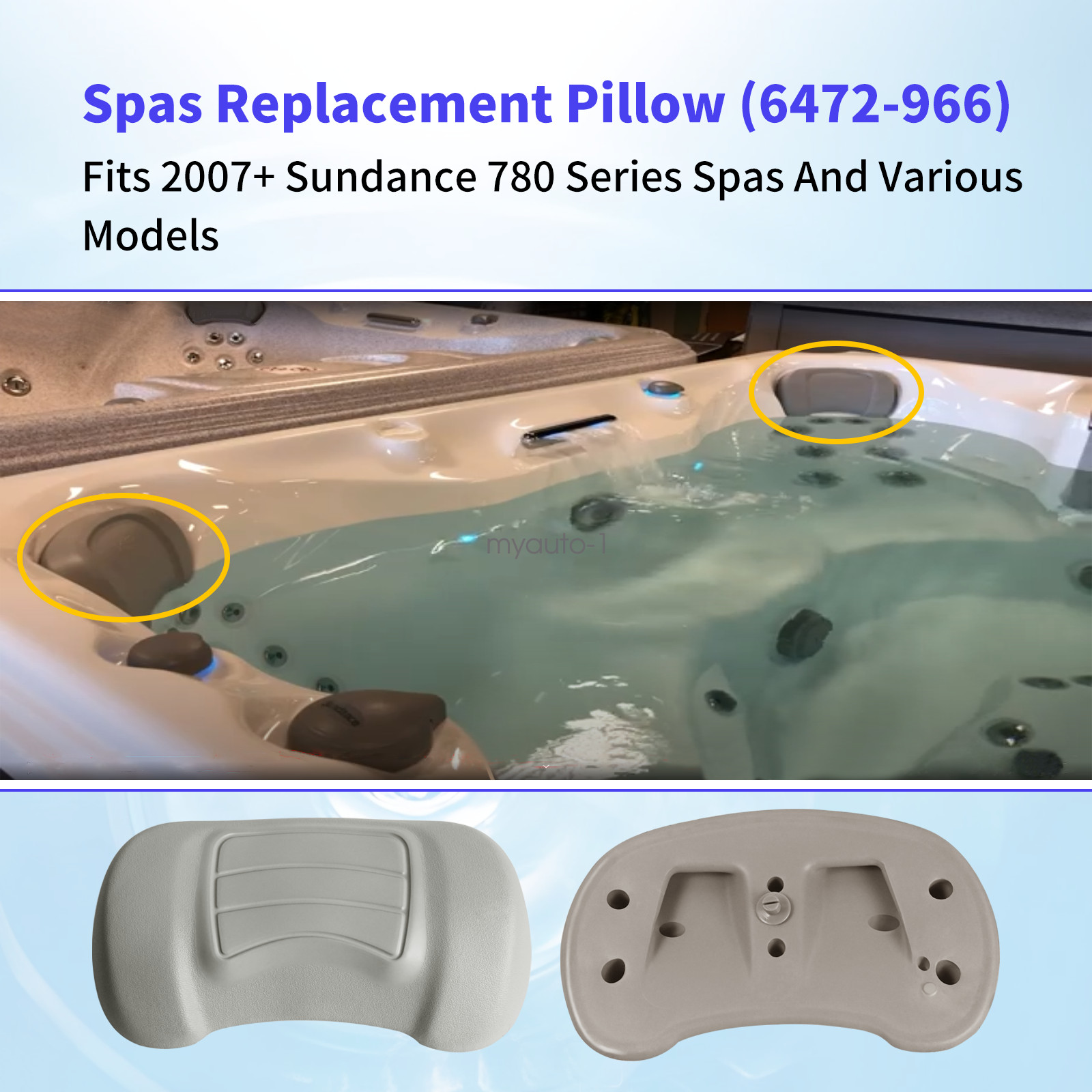 4 Pcs 6472-966 Spas Pillow Fits 2005+ Sundance 780 Series Spas & Various Models gallery