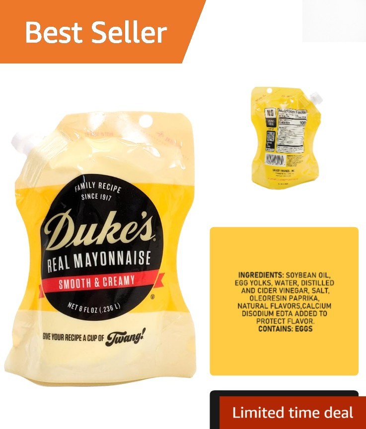 Duke’s Real Mayonnaise 8oz Pouch – Smooth, Creamy & Sugar-Free Delight gallery