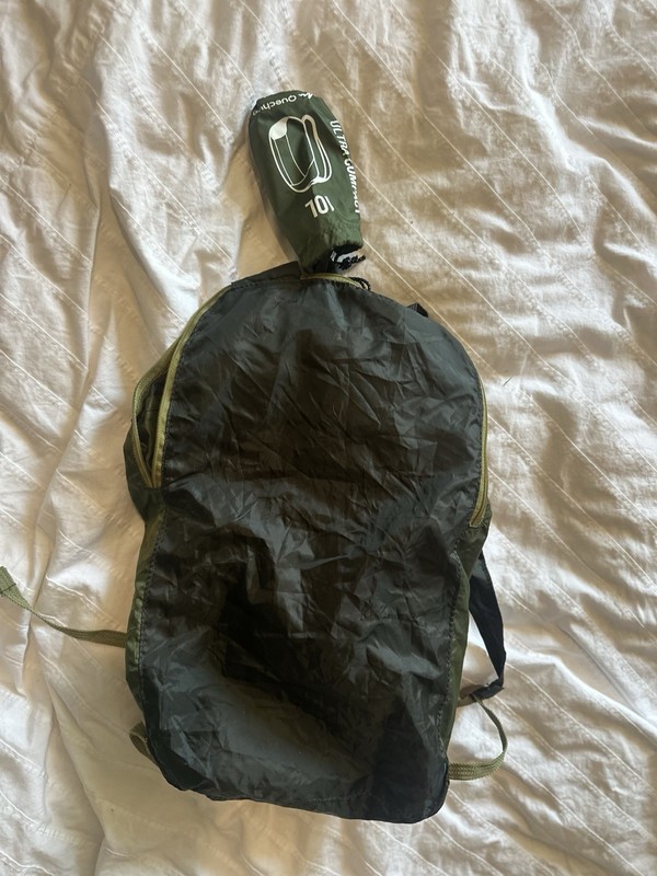 Quechua 10L Ultra Compact Forclaz Back Pack Green Rucksack 4