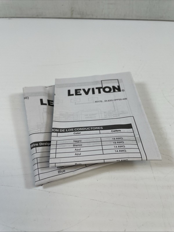 Leviton OPP20-D1 Occupancy Sensor Power Pack, Gray, 120-277V, 20A gallery