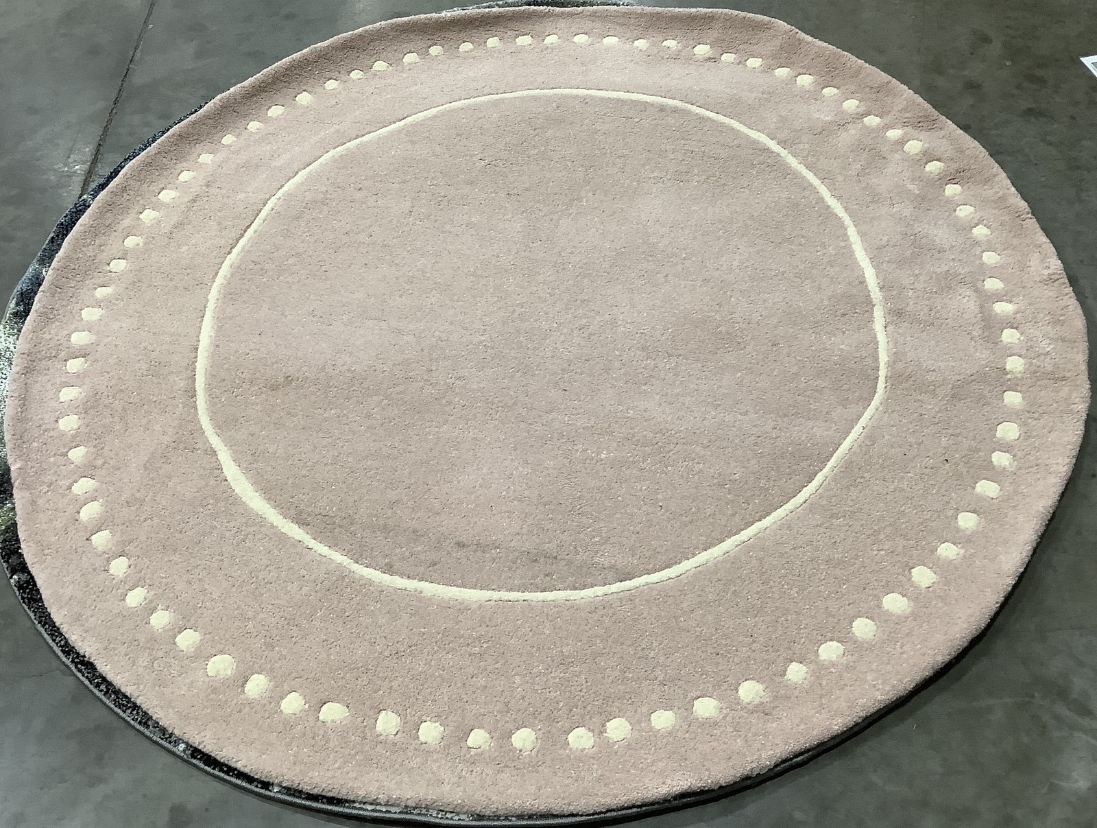 LIGHT PINK / IVORY 5'-0" x 5'-0" Stained Rug Reduced Price 1172685546 BEL151M-5R gallery
