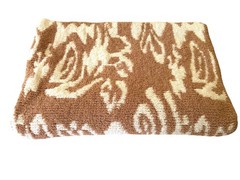 Kashwere Damask Chenilla Cloud™ Throw Blanket Wheat White Retail $194