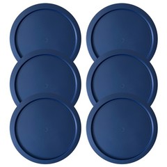 Replacement Lid for Pyrex 7-CUP Storage Cover 7.5″ 7402-PC NAVY 6-Pack)