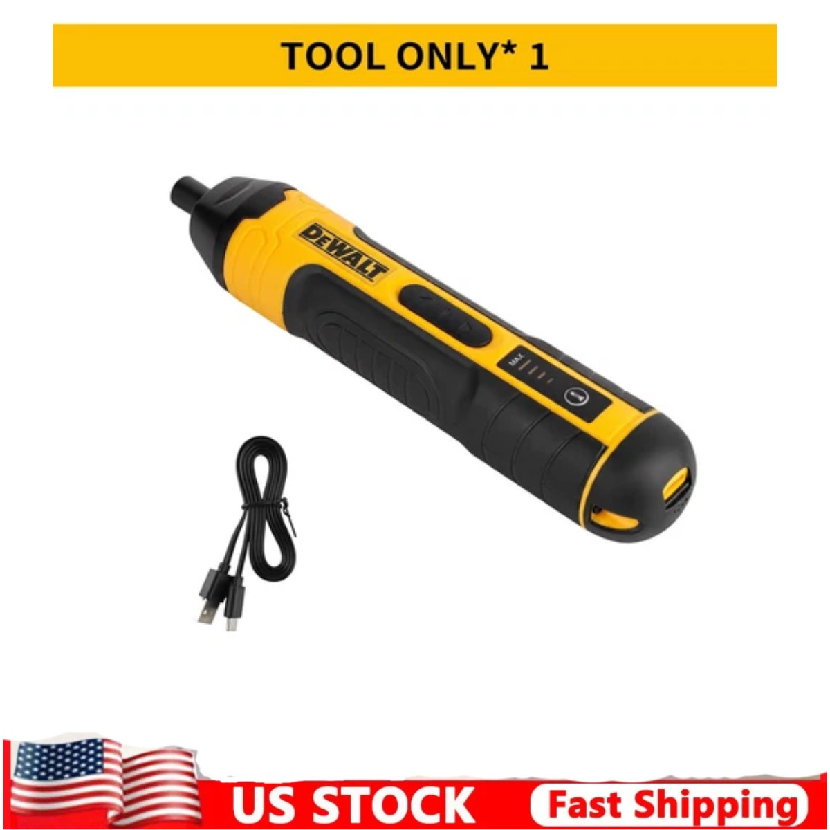 New DEWALT Cordless Electric Screwdriver 1300mAh USB Rechargeable Free Shipping gallery