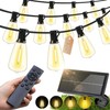Solar Lights Outdoor Waterproof: ST38 50FT 15M Shatterproof Bulbs Patio Light... gallery