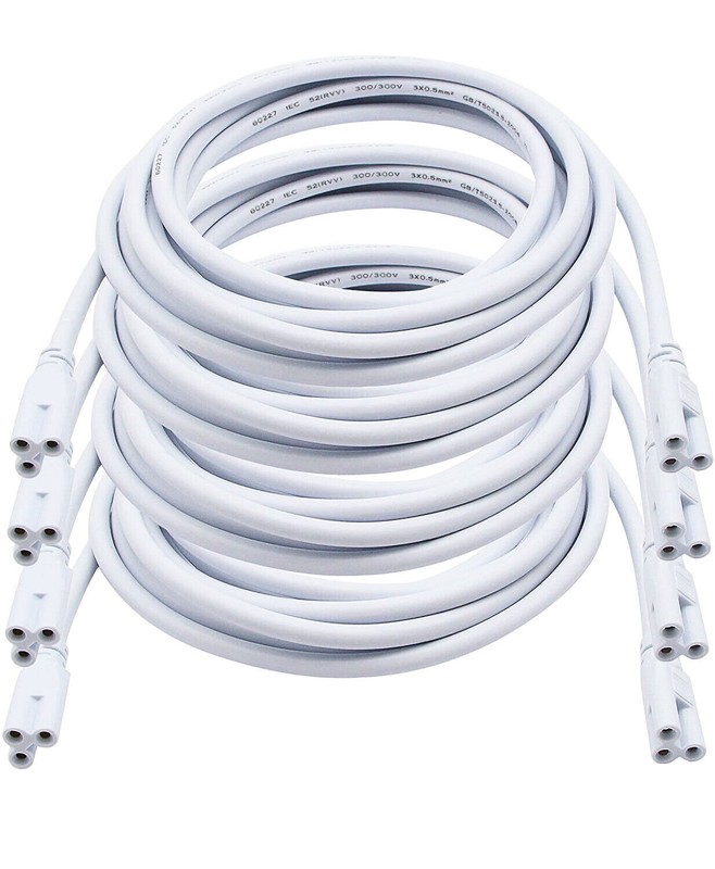 4-24 Pack 3FT 4FT Connector Cable Extension Cords 3-Pin LED Tube Light Fixture gallery