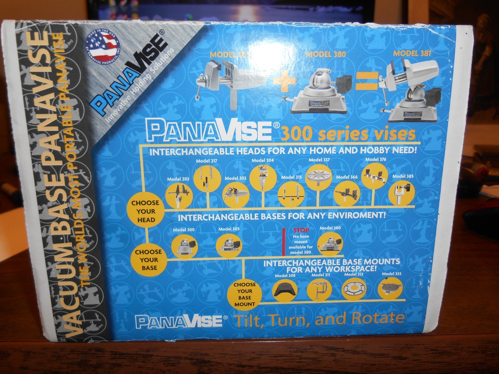 Panavise 381 2-1/2" Light Duty Multi-Angle Vise With Swivel Base gallery