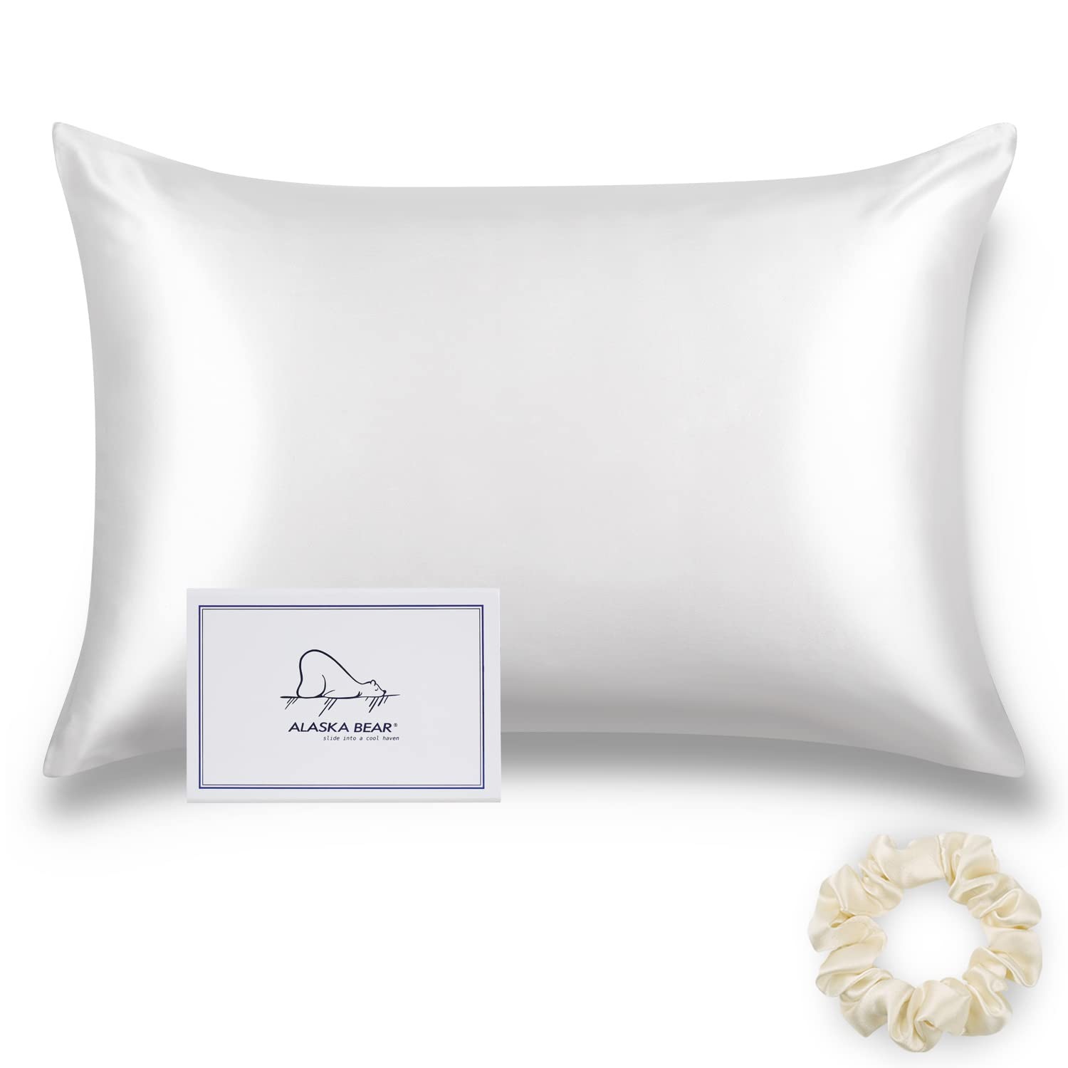 Silk Pillowcase Envelope Closure, 22 Momme 100 Percent Long Overlap Sleeve Mu... gallery