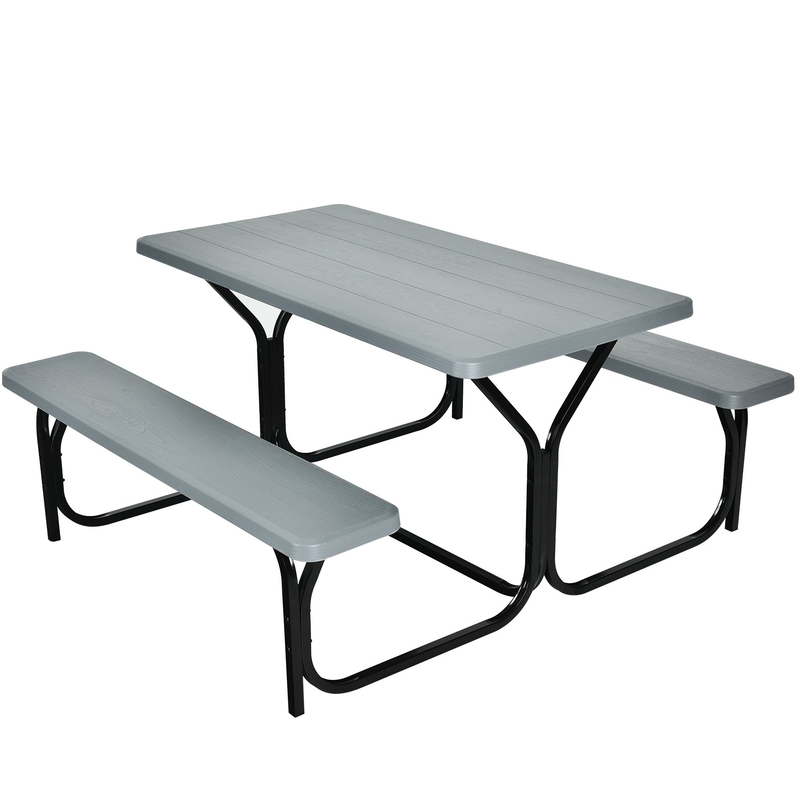 Costway Picnic Table Bench Set Outdoor Camping Backyard Garden Party All Weather gallery