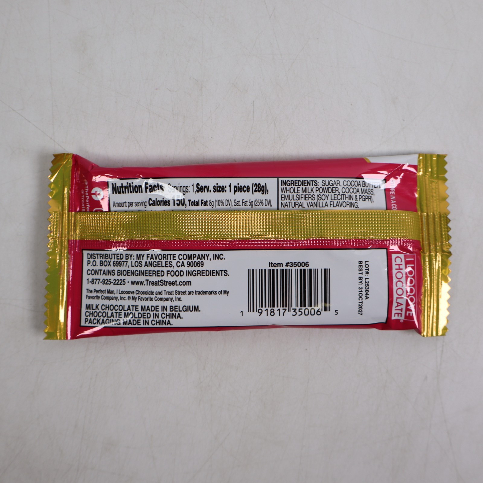 7 PACK The Perfect Man Bite-Sized Milk Chocolate 1 oz Each BB 10/2027 SEE NOTES gallery