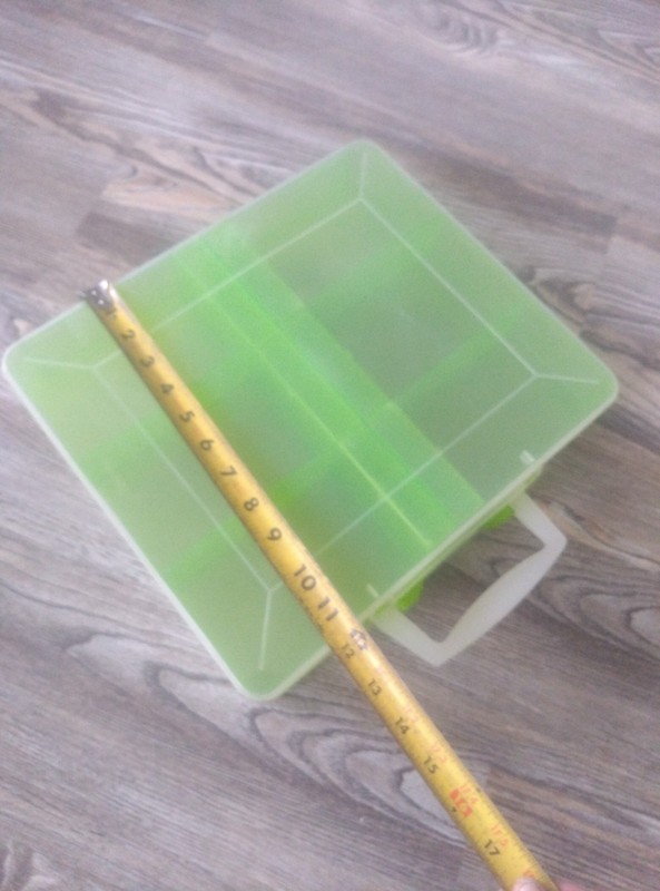 Plastic Storage Box with Handle, 12 larger Compartments 12small. gallery