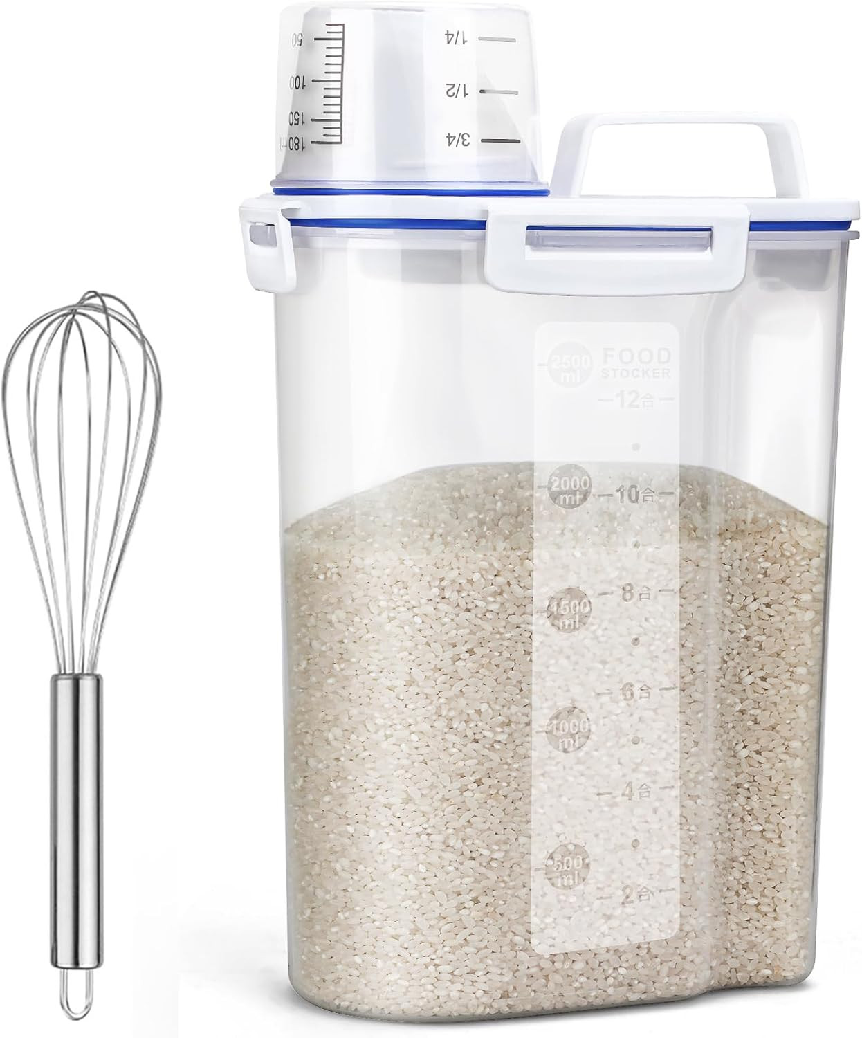 Rice Airtight Dry Food Storage Containers, BPA Free Plastic Sealed Holder Bin gallery