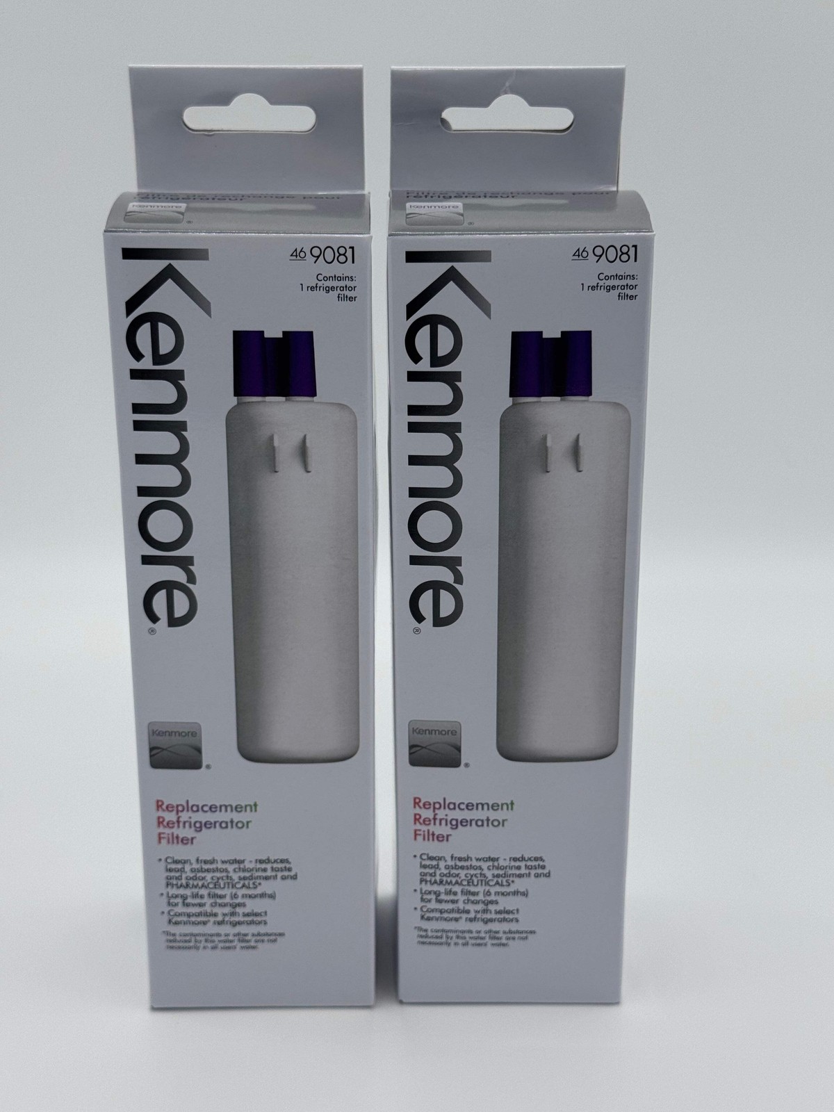 2-PACK Kenmore 9081 Refrigerator Water Filter 46-9081 gallery