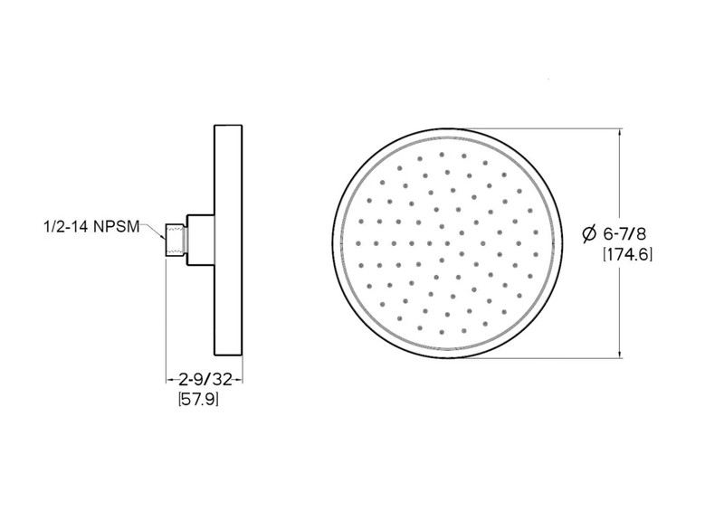 OEM Pfister Contempra Single Function Raincan Showerhead J15-NK11 Brushed Nickel gallery