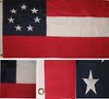 4X6 FT Embroidered CSA Stars and Bars 7 First National 300D Nylon Flag Grommets gallery