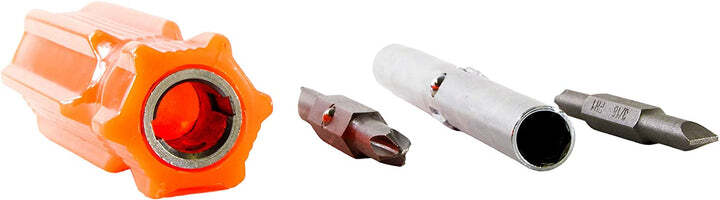 2 Pack 6 in 1 Security Screwdriver Nut Driver Flat Head & Phillips 1/4 5/16 #2 gallery