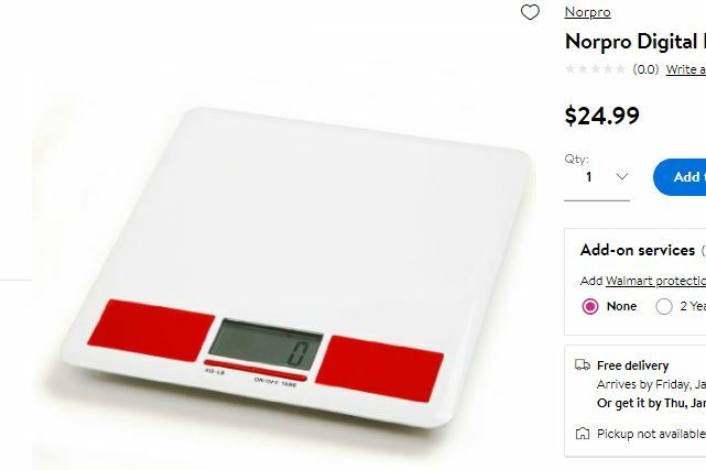 Norpro Digital Diet Kitchen Scale Weighs up to 11 Pounds (5 Kg) gallery
