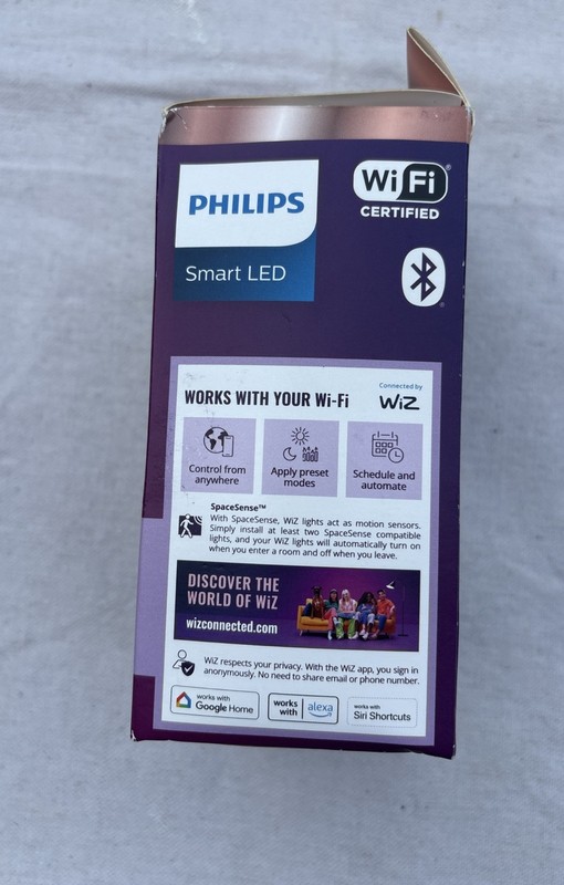 Philips 60-Watts Equivalent Dimmable WiZ Smart Wi-Fi LED Light Bulb gallery