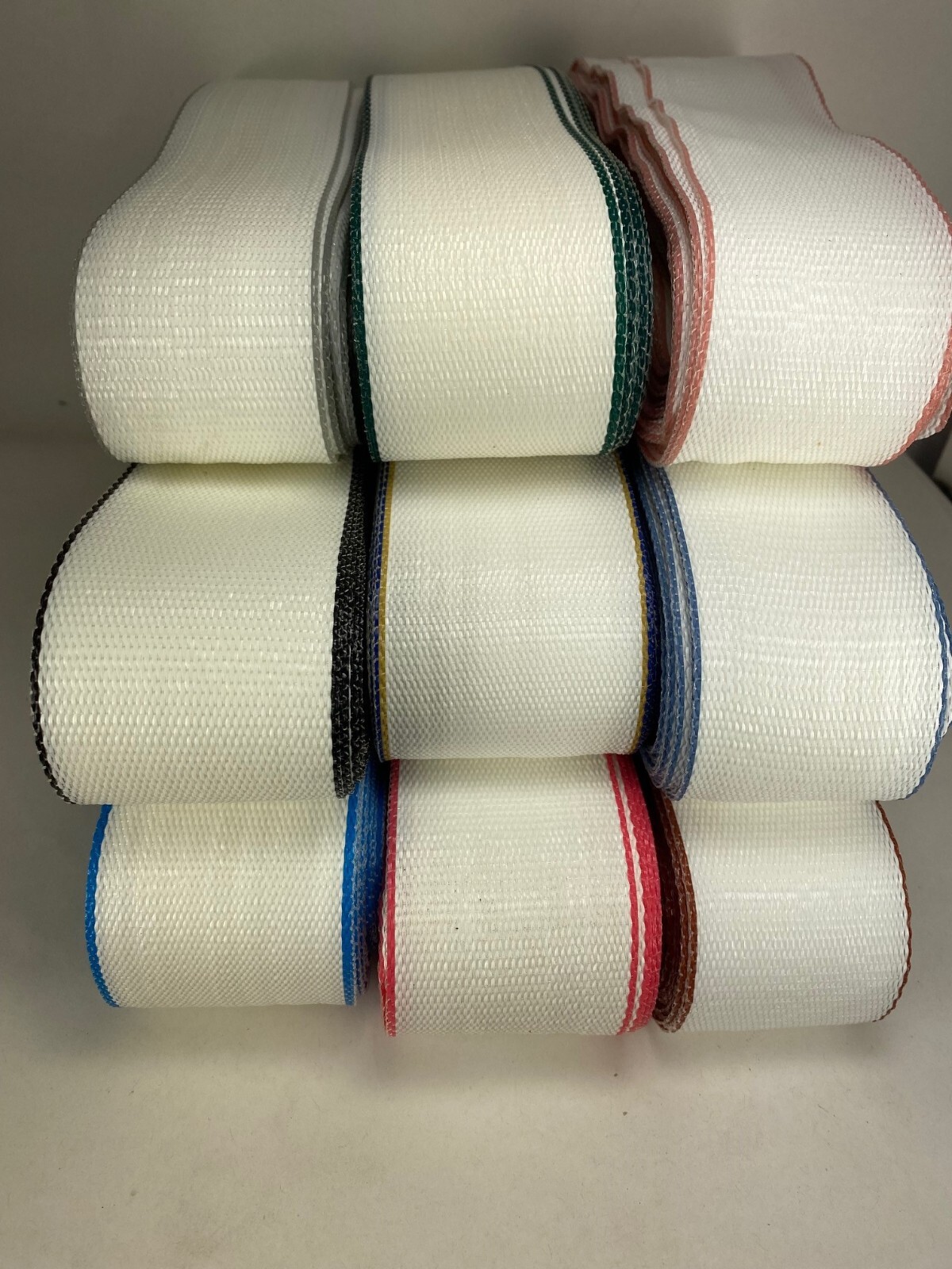 Replacement lawn chair webbing 9 COLOR CHOICES 2 1/4 in wide 72 feet long; gallery