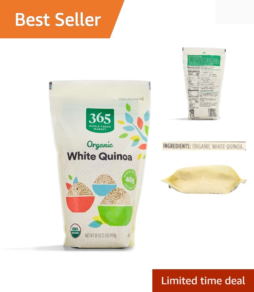 16oz Organic White Quinoa - Perfect for Grain Bowls & Healthy Dishes gallery