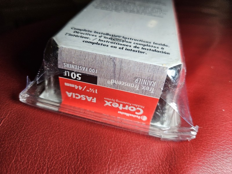 FastenMaster Cortex 1 3/4", 50 LF Hidden Fastening System FASCIA Rainier NEW gallery