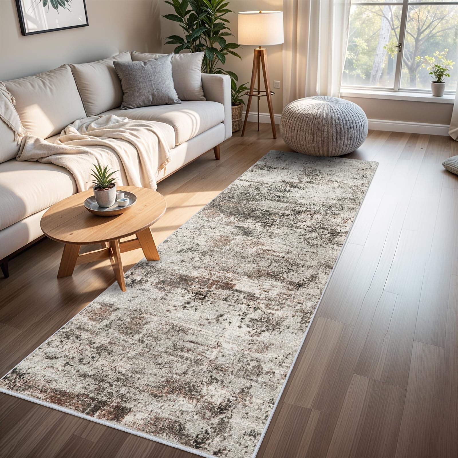 RUUGME Hallway Runner Rug 3x8 - runner Rug Stain Resistant for living room No... gallery