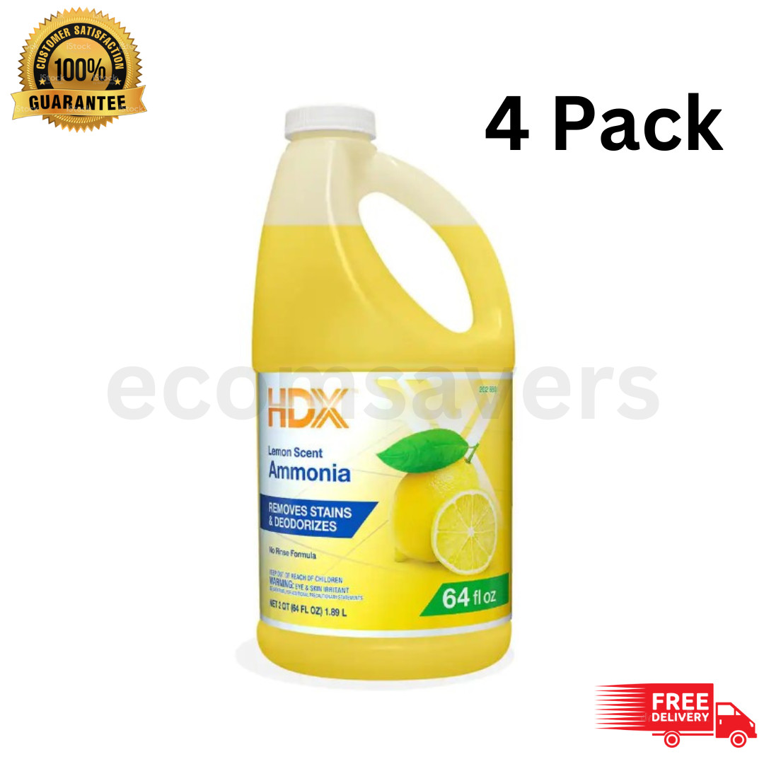 64 oz. Lemon Ammonia All-Purpose Cleaner - 4-Pack NEW gallery