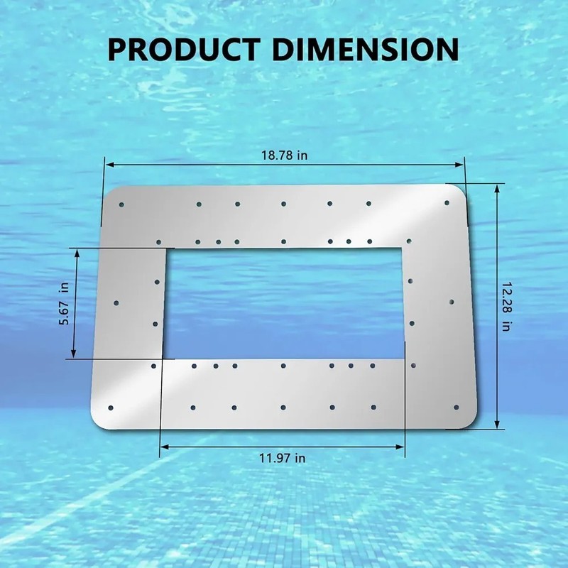 Pool Skimmer Wall Repair Panel Kit - Wide Mouth Above Ground gallery