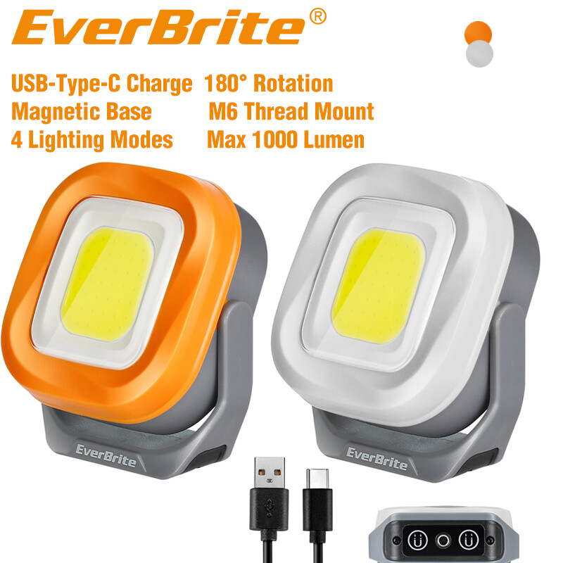 EverBrite Rechargeable Super Bright Cordless Work Lights Magnetic LED 1000 Lumen gallery