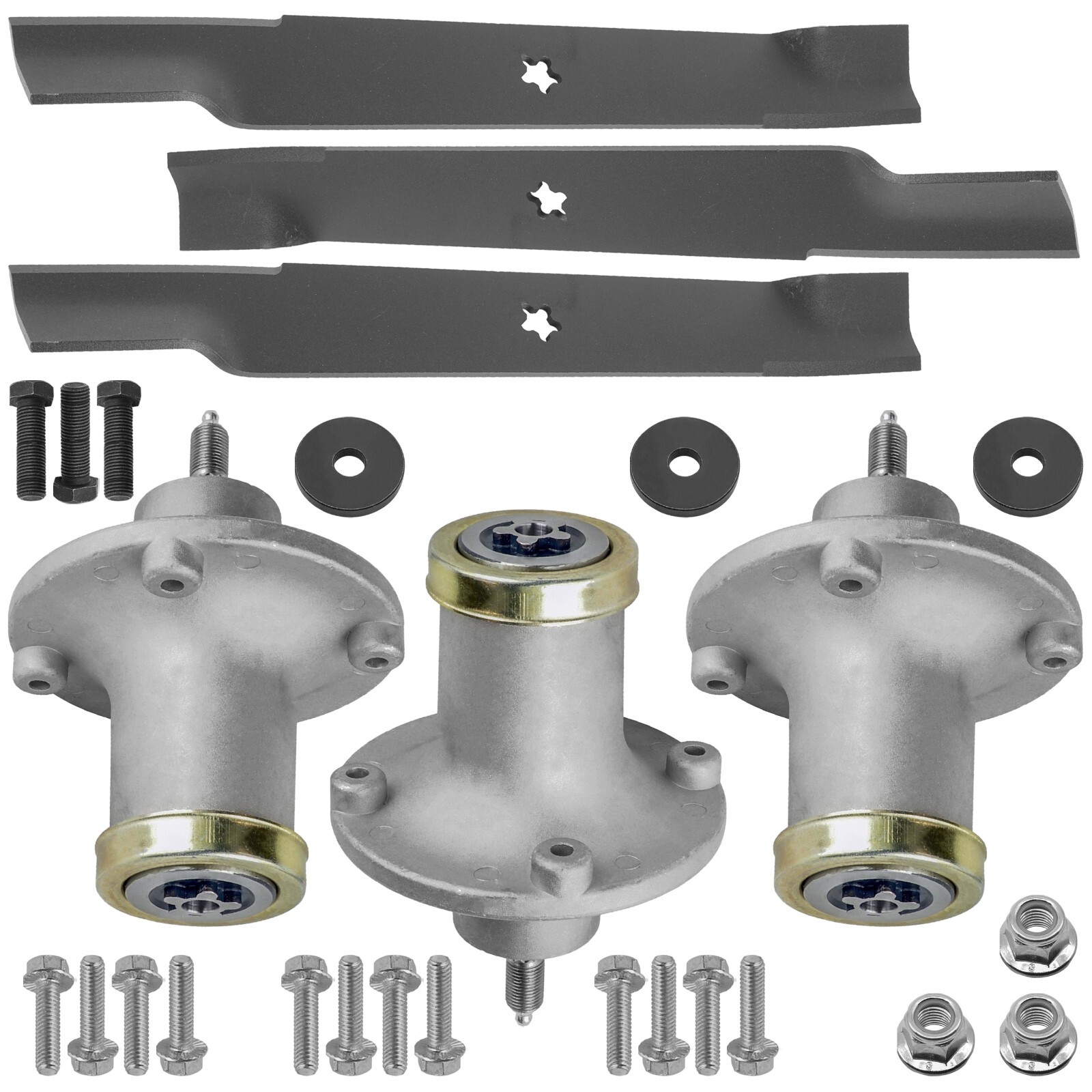 61" Deck Spindle Blade Rebuild Kit for Husqvarna MZ6128 FD61M 61" Deck gallery